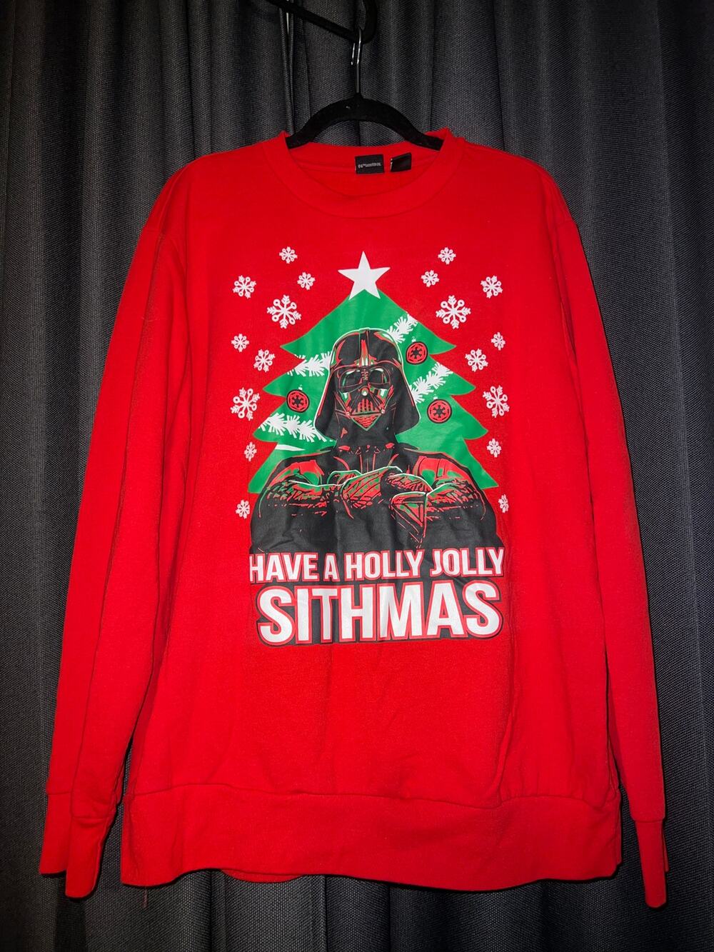 Ugly Christmas Sweater Xmas Sweatshirt Crewneck Size XL Star Wars